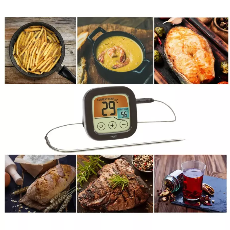 Cyfrowy termometr do grillowania tfa dostmann 14.1509.01 — bateria AAA, 72×72×25 mm