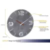 Zegar ścienny TFA-Dostmann CONTOUR okrągły szary biały 35 cm