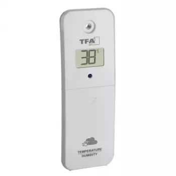 TFA-Dostmann VIEW METEO Czarny, zasilany bateriami, Wi-Fi, Wilgotność 10-99%