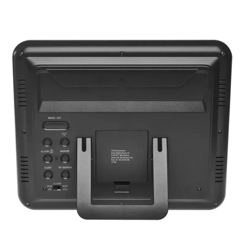 Cyfrowy budzik TFA-Dostmann 60.4518.08 Wood LCD 433 MHz