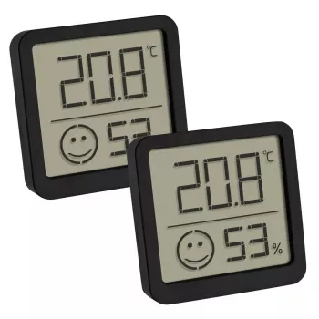 Termometr elektroniczny środowiskowy TFA-Dostmann 30.5053.01.02 Wewnętrzny Czarny