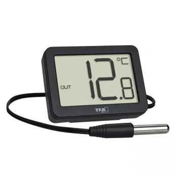Elektroniczny termometr środowiskowy TFA-Dostmann 30.1066.01 wewnętrzny/zewnętrzny Czarny