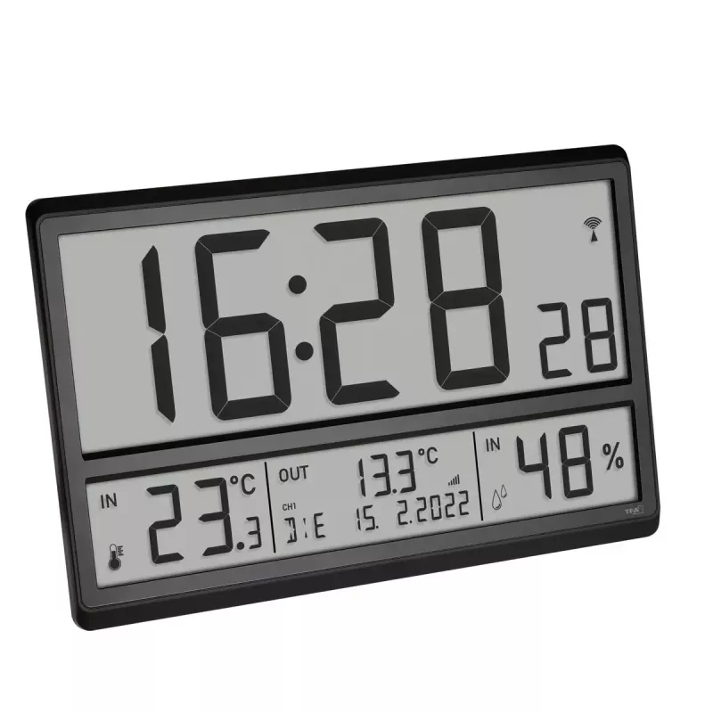 Cyfrowy budzik TFA-Dostmann 60.4523.01 Czarny LCD