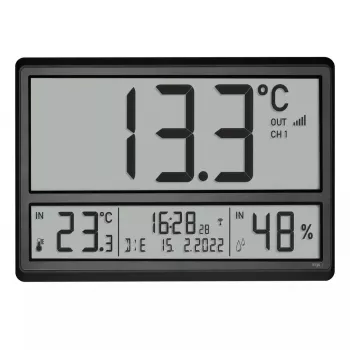 Cyfrowy budzik TFA-Dostmann 60.4523.01 Czarny LCD