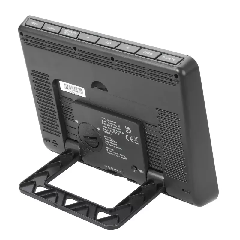 TFA-Dostmann View Pro Czarna Stacja Pogodowa Wi-Fi DC/Bateria Anemometr Termometr Higrometr Barometr