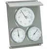 Cyfrowa stacja pogodowa TFA-Dostmann 20.2010.60 – barometr, higrometr, termometr zewnętrzny, metaliczna, 160×70×220 mm