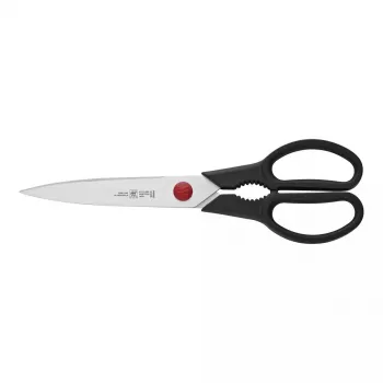 Nożyczki kuchenne ZWILLING TWIN L 230 mm, ostrza ze stali nierdzewnej, czarna rękojeść, zastosowanie uniwersalne