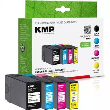 Cartridge KMP C99V Multipack BK/C/M/Y kompatybilny z Canon PGI-1500 XL