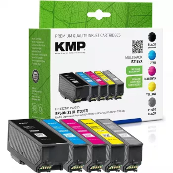 Kasetka KMP Epson T3357 Multipack 400-650S E216VX regenerowana Czarny
