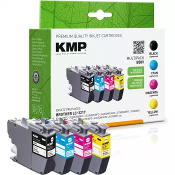 Cartridge KMP Brother LC-3217VA Czarny 4x550 S. B58V