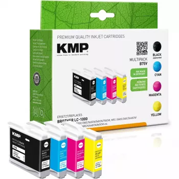 Cartridge KMP Brother LC-1000VAL Multip. 400-500S Czarny