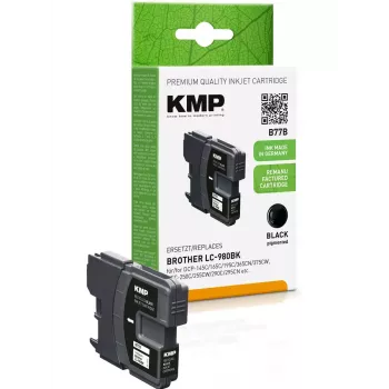 Kartridż KMP Brother LC-980BK czarny 300 S B77B 1521 4001