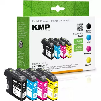 Zestaw wkładów KMP Brother LC-223 VAL Multip. 4x550 S