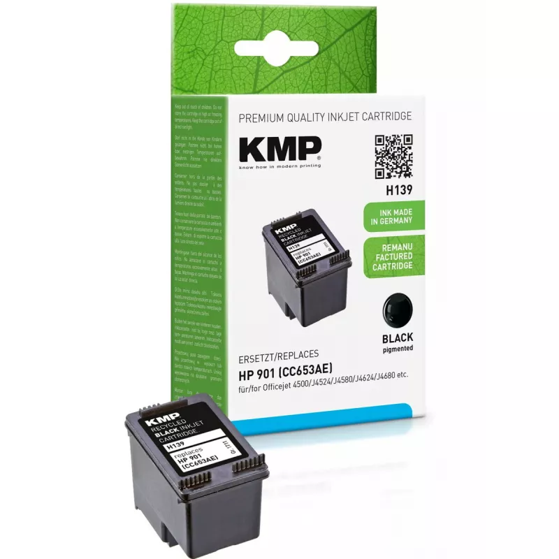 Wkład KMP HP CC653AE NR.901 czarny