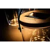 Lampa stołowa Krinner LUMIX Deco Glass Basic LED przezroczysta bambusowa szklana