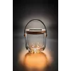 Lampa stołowa Krinner LUMIX Deco Glass Basic LED przezroczysta bambusowa szklana