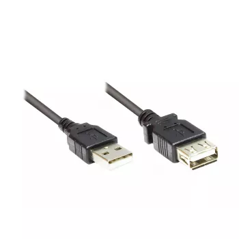Kabel USB Alcasa 2511-OF5S USB 2.0 5m Czarny