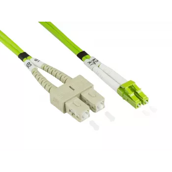 Kabel światłowodowy Alcasa LW-820LS5 20 m LC SC zielony