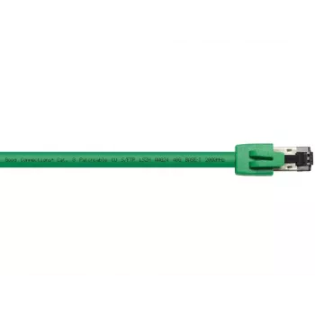 Kabel sieciowy Alcasa 8080-100G zielony 10 m Cat8.1 S/FTP