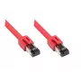 Kabel sieciowy Alcasa 8080-150R Czerwony 15 m Cat8.1 S/FTP