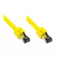 Kabel sieciowy Alcasa 8080-075Y Żółty 7,5m Cat8.1 S/FTP