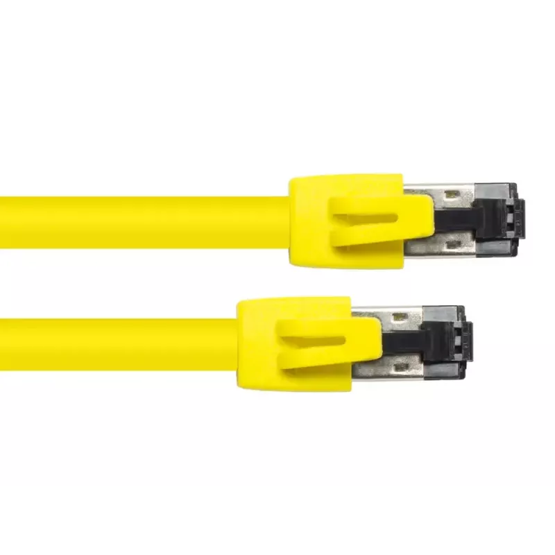 Kabel sieciowy Alcasa 8080-200Y żółty 20 m Cat8.1 S/FTP