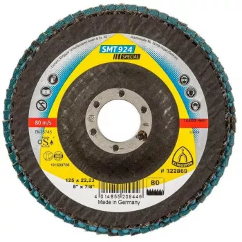 Tarcza listkowa KLINGSPOR SMT 924 125x22,23 mm Ziarnistość 80