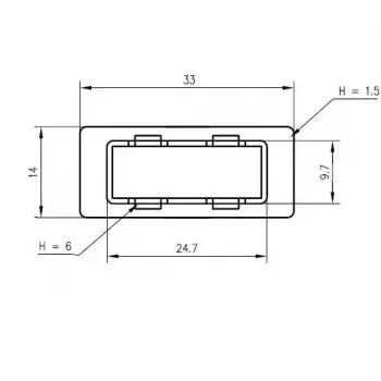 Osłona na adapter SC-Duplex Telegärtner B00012A0011 Czarna