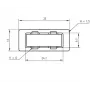 Osłona na adapter SC-Duplex Telegärtner B00012A0011 Czarna