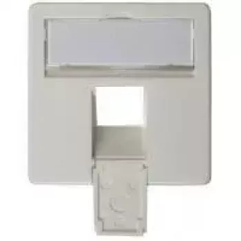 Płytka czołowa 50×50 mm do AMJ45 8/8 UP/O, Telegärtner, biel alpejska