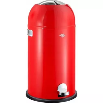 Kosz na śmieci Wesco Kickmaster Soft 112770 40 L, stalowy kosz z pedałem i cichym domykaniem