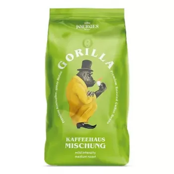 Ziarna kawy Gorilla Joerges Gorilla Koffiehuis 1 kg — średnio palone, całe ziarna