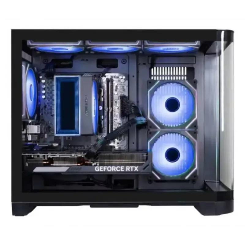 Stacja robocza PC Hyrican PCK07804 — AMD Ryzen 7 5700X, 16 GB DDR4, 1 TB SSD, NVIDIA GeForce RTX 5070, Windows 11 Home, 750 W, czarny
