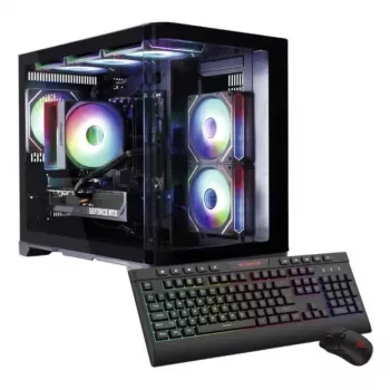 Stacja robocza PC Hyrican PCK07804 — AMD Ryzen 7 5700X, 16 GB DDR4, 1 TB SSD, NVIDIA GeForce RTX 5070, Windows 11 Home, 750 W, czarny