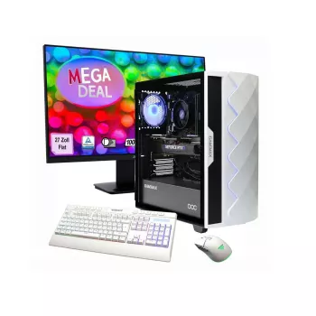 Komputer stacjonarny Hyrican GAMEMAX MegaDeal Diamond WT SET2702 z AMD R7-5700X, 16 GB RAM, 1 TB SSD, NVIDIA RTX 5060, Windows 11, w zestawie z monitorem LED MSI PRO MP273A 27 cali