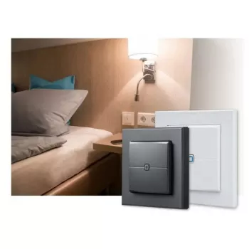 Bezprzewodowy przycisk ścienny eQ-3 Homematic IP HmIP-WRC2-2 — RF, bateria (AAA), 86×86×19 mm, biały