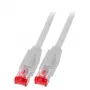 Kabel sieciowy EFB Elektronik S/FTP RJ-45 Cat.6A szary 15 m
