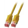 Kabel sieciowy EFB Elektronik K8708GE.15 RJ-45 Cat6a 15 m Żółty