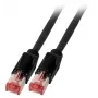 Kabel sieciowy EFB Elektronik K8708SW.1 RJ-45 Cat6a 1 m Czarny