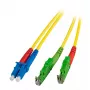 Kabel światłowodowy EFB Elektronik O0937.30 E-2000 (LSH) LC OS2 30 m żółty