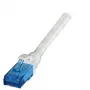 Kabel sieciowy EFB Elektronik K8109GR.1 Cat6a U/UTP Szary 1 m RJ‑45 złote styki