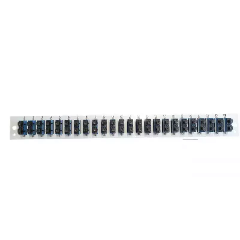 Akcesorium do panelu krosowego EFB Elektronik SB-FP-24SC-D-V-OS2 — montaż w szafie rack 1U, 432×13×43,5 mm, szary