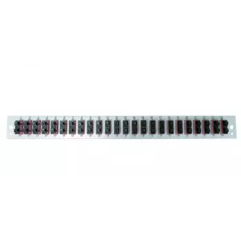 Akcesorium do panelu krosowego EFB Elektronik SB-FP-24SC-D-V-OS2 — montaż w szafie rack 1U, 432×13×43,5 mm, szary