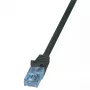 Kabel sieciowy LogiLink CP3023U RJ-45 Cat6a 0.5 m Czarny