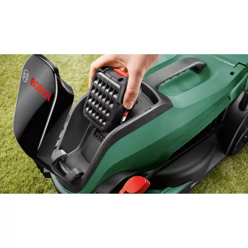 Bezprzewodowa kosiarka Bosch Citymower 18V-32-300 (model 06008B9A0A) — 18-woltowa kosiarka prowadzona zasilana baterią