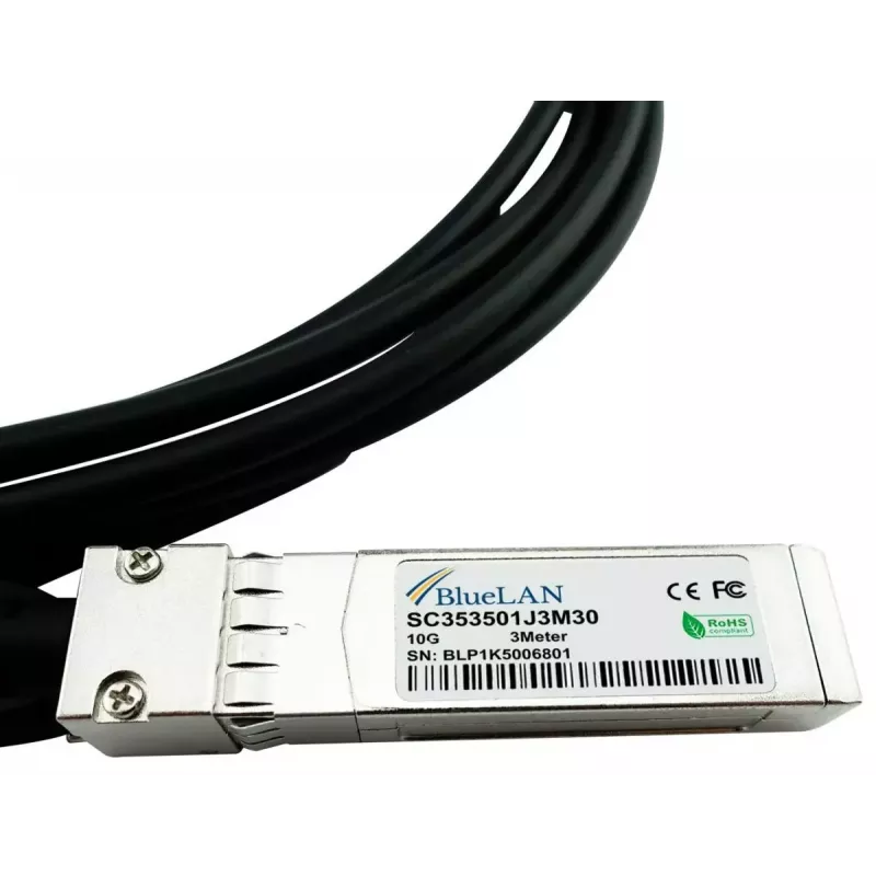 BlueOptics InfiniBand/kabel światłowodowy 3m SFP+ Czarny 60175-BL