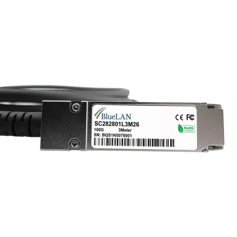 BlueOptics XQ+DA0002-BL kabel światłowodowy InfiniBand 2 m QSFP28 męski męski