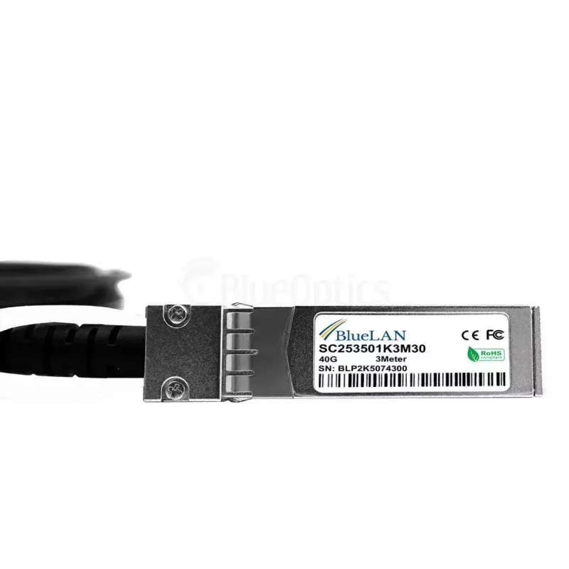 Kabel sieciowy BlueOptics ET7402-25DAC-2M-BL QSFP28 4xSFP28 InfiniBand 2m Czarny