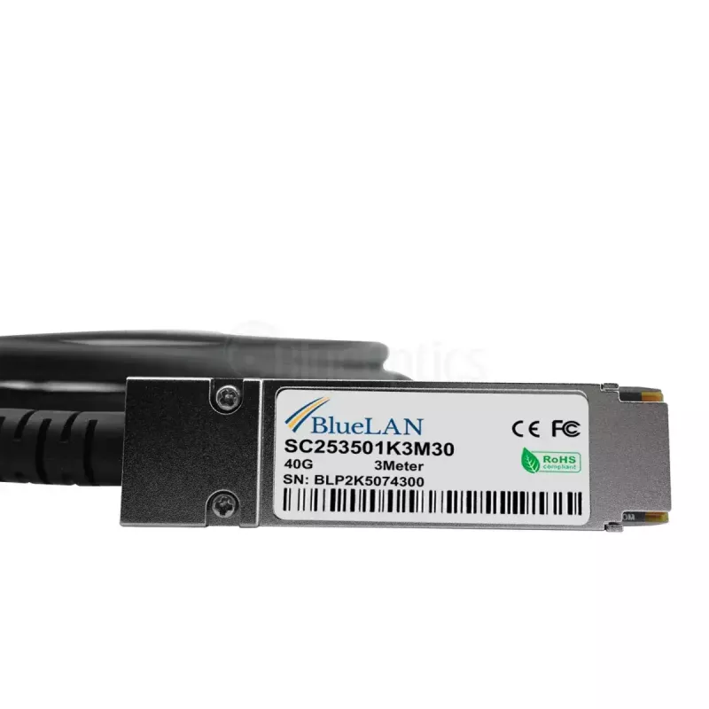 Kabel sieciowy BlueOptics ET7402-25DAC-2M-BL QSFP28 4xSFP28 InfiniBand 2m Czarny