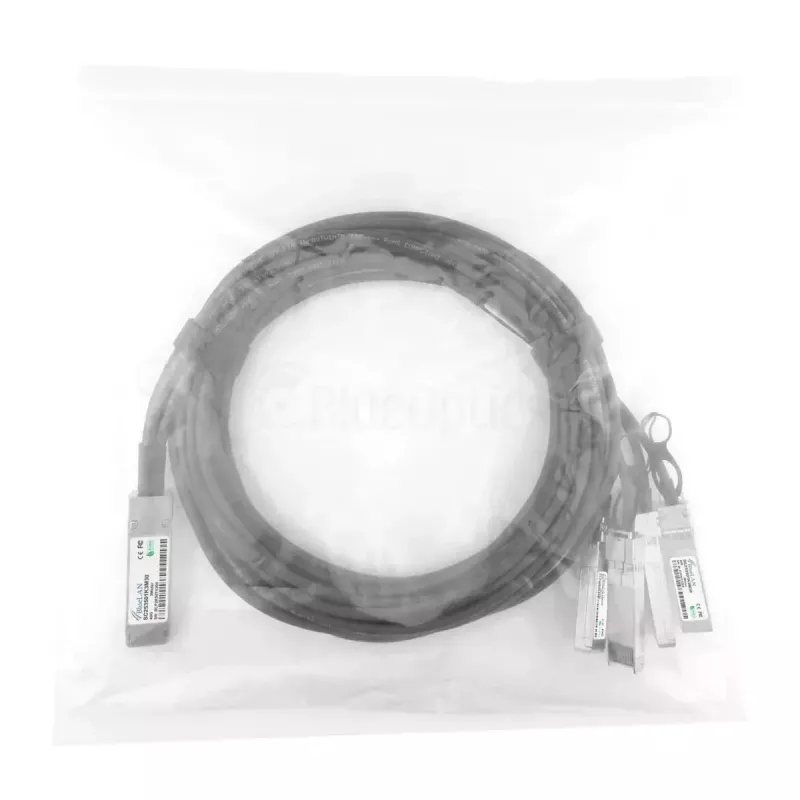 Kabel sieciowy BlueOptics DAC-Q28-4S28-25G-2M-BL QSFP28 4xSFP28 InfiniBand 2m Czarny
